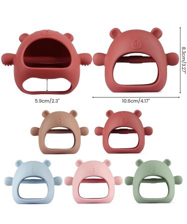 Kalovin Never Drop Silicone Baby Teething Toy - Cloudy Mauve | Anti-Dropping Wrist Teether for Infants & Toddlers (3+ Months) - Buy Online on SooperMarket.com