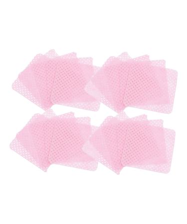 Mikinona 2 Boxes Nail Wipes Gel Nail Polish Cleaning Wipes Travel Wipes Travel Nail Polish Remover Gel Nail Remover Polish Remover Pads Glue Wipes Dip Polish Remover Nail Pads Cotton 4.80X4.80X0.10CM Pink