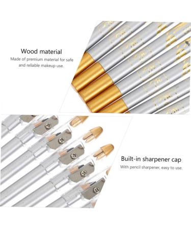 Healeved 10pcs Eyeliner Makeup Pencil Matte Lip Liner Eyebrow Pencils Gadgets Grey - Buy Online on SooperMarket.com