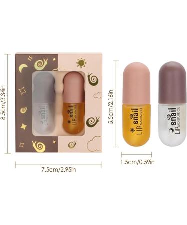 Vigcebit Lip Filler Set - 2-Part Moisturizing Lip Enhancer for Beautiful Fuller Lips | Hydrating Lip Gloss Set - Buy Online on SooperMarket.com