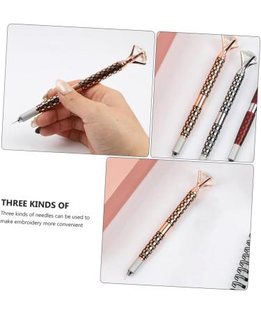 Healeved 3 Embroidery Pen Eyebrow Pen Brow Pencil Makeup Tool Microblading Pen Crystal - Buy Online on SooperMarket.com