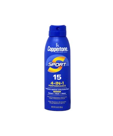 Coppertone Sport SPF 15 Continuous Spray Sunscreen - 5.5 oz (Pack of 4) - Buy Online on SooperMarket.com