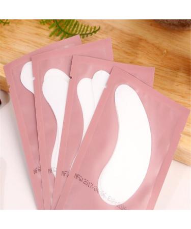 100 Pairs Lint-Free Pink Eye Gel Patches for Eyelash Extensions - Under Eye Pads for Lash Extension, Eye Mask Beauty Tool - Buy Online on SooperMarket.com