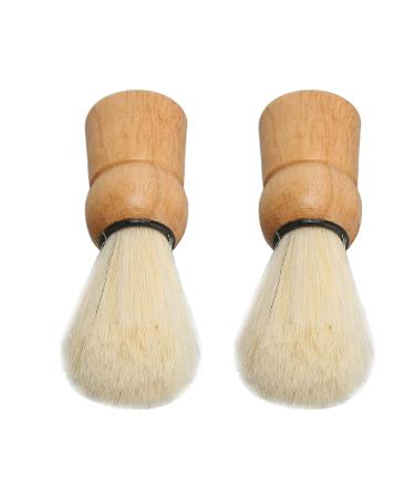 Ankroyu Men's Travel Razor Brush - Professional Synthetic Shaving Brush with Wooden Handle for Men's Beauty Salon | Safe & Durable - Buy Online on SooperMarket.com