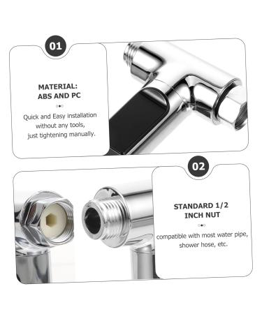 VOSAREA LED Thermometer Shower Head for Babies - Silver Medium | International Shipping Available - Buy Online on SooperMarket.com