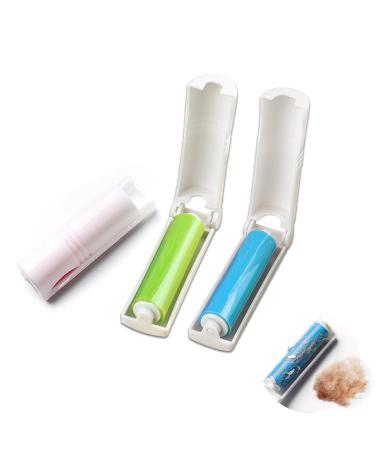 Reusable Lint Rollers 6PCS Travel Mini Lint Roller Washable Foldable Fluff Remover Sticky Brush for Clothes Portable Pet Hair Remover Roller with Cover for Carpet Sofa
