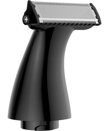 Replacement blade for body razors sharp and safe blade with R-angle tips suitable for face chest legs and genital area blade replacement compatible with kibiy 1129 body hair trimmer black replacement blade