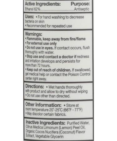 EO Products Coconut+Lemon Hand Sanitizer Spray - 2oz - Buy Online on SooperMarket.com