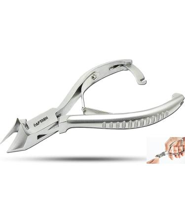 AFTREN 14cm Thick Ingrown Toenail Nippers Professional Nail Clippers Nail Clippers J2 Stainless Steel Pedicure Tools (Silver 5.5 Inch) Silver 5.5 Inch - Buy Online on SooperMarket.com