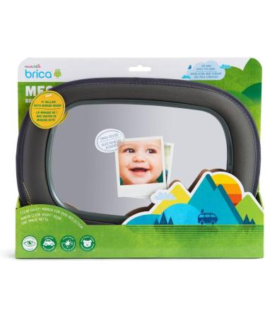 Munchkin Baby In-Sight Car Mirror - Extra Large Wide-Angle Reflection for Superior View of Baby, Black - Buy Online on SooperMarket.com