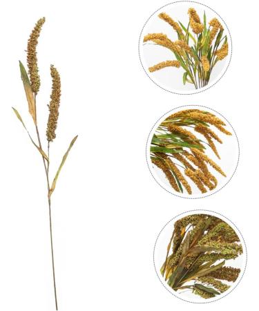 Ciieeo 3pcs Simulated Ears of Corn Artificial Wheat Ears Stalks Thanksgiving Decorations Wheat Home D cor Fall Decor Artificial Plants Simulation Wheat Ears Household Fake Grass Iron Greenx3pcs 12X75CMx3pcs - Buy Online on SooperMarket.com