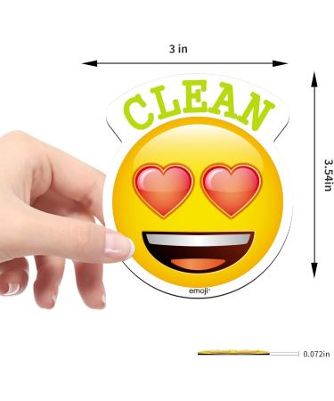 MORCART Emoji Dishwasher Magnets Clean Dirty Sign for Dishwashers Refrigerators Washing Machines etc Emoji Dishwasher Magnets 008 - Buy Online on SooperMarket.com