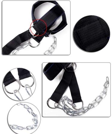 Visaman Fitness Neck Head Harness with Adjustable Chain - Improve Muscle Strength with Neck Training Weight Lifting Strength Trainer - Buy Online on SooperMarket.com