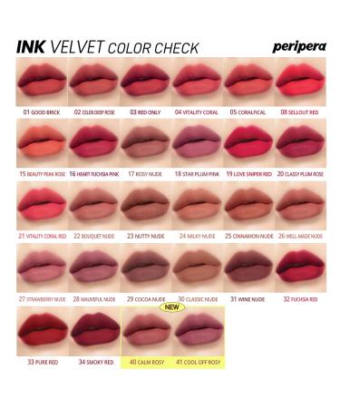 Peripera Ink the Velvet Lip Tint - High Pigment, Longwear, Weightless (040 CALM ROSY) - Buy Online on SooperMarket.com