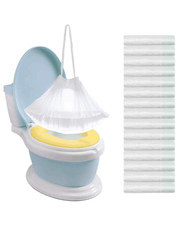 Tebery 150 Pack Portable Potty Chair Liners with Drawstring, Potty Bags Potty Liners Disposable for Baby Toilet Potty Training Seat