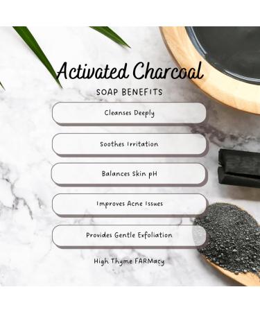 Bark at the Moon Charcoal Soap Bar - 5 Oz Handmade Men's Soap with Citrus & Amber - Earthy Lye Soap with Activated Charcoal for Healthy Skin - Buy Online on SooperMarket.com