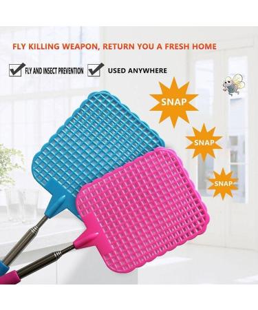 Fly Swatters Telescopic Extendable Fly Swatter Prevent Retractable Mosquito Swatter Supplies Pest V3H4 Tool Garden Trap Flies - Buy Online on SooperMarket.com