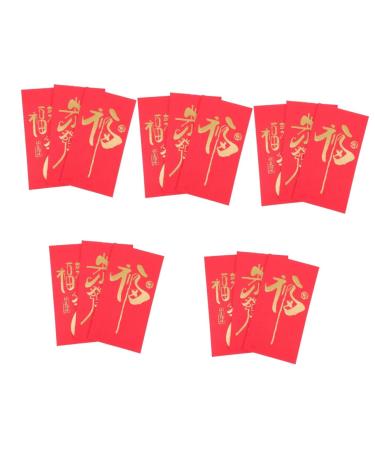 Didiseaon 150 Pcs Red Envelope Spring Festival Supplies Money Gift Envelopes 2023 Red Packet Chinese Envelope Money Packet Wedding Purse Red Purse Rabbit Year Supplies Lai Si Feng Universal As Shownx5pcs 17x9cmx5pcs