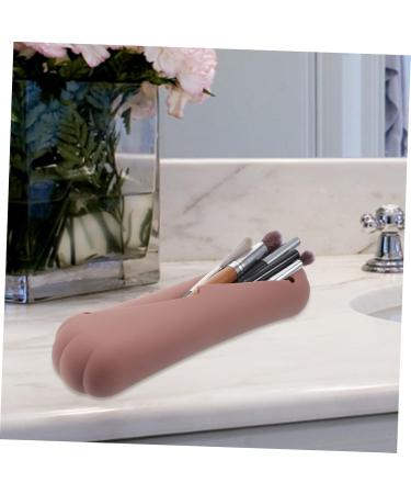 Portable Eyeshadow Brush Storage Box Travel Brush Organizer Cosmetic Brush Covers Traveling Silicone Makeup Brush Makeup Brush Holder Travel - Cosmetic Bag Silica Gel - Buy Online on SooperMarket.com