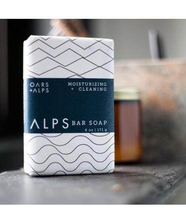 Oars + Alps Bar Soap Hydrating Natural Skin Care with Shea Butter and Jojoba Oil, Vegan, Gluten Free - 6 oz - Buy Online on SooperMarket.com
