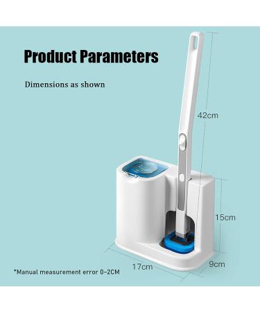 Disposable Toilet Brush with 40 Refills | Effective Toilet Bowl Cleaner Wand Set with Storage Caddy | Effortless Cleaning & Hygiene - Buy Online on SooperMarket.com