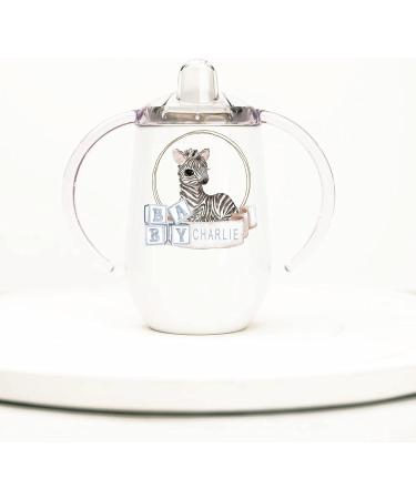 Personalized Stainless Steel Sippy Cup - 10oz with Baby Animals | BPA Free Toddler and Baby Sippy Cup - Buy Online on SooperMarket.com