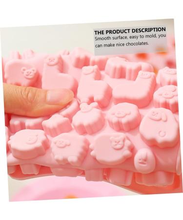 2pcs Chocolate Silicone Mold Silicone Jelly Mold Muffin Chewing Gum Candle Molds Silicone Soap Molds Cupcake Baking Pan Rubber Candy Molds Biscuit Cartoon Silica Gel Chocolate Mold 23.2X12.9X1.1CM Random Color - Buy Online on SooperMarket.com