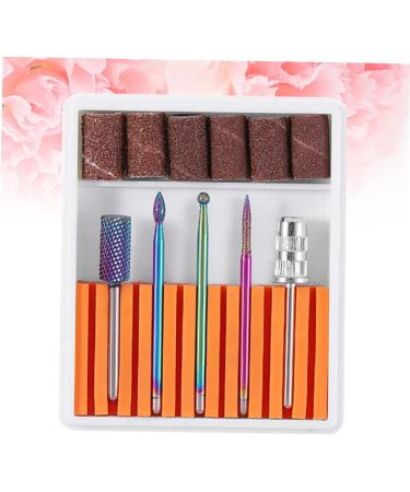 POPETPOP 1 Set Nail Drill Bits Nail Art Equipment Braiding Hair Supplies Dappen Dish for Acrylic Nails Tweezers Sheath Tiny Straw Hat Bunny Ear Pearl Clip Cuticle Drill Bit Manicure Tool 6.5x5.5cm Orange - Buy Online on SooperMarket.com