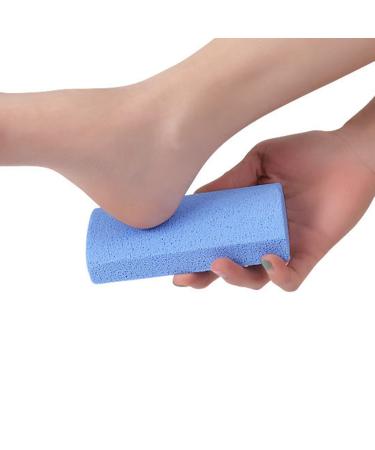 Foam Glass Callus Remover Pumice Stone Dead Skin Removal Soften Feet Portable Design for Professional Foot Care with Hygienic Foot Exfoliation Tool (Blue)