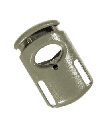 Ellipse Spring Cord Lock - 1/4 Inch Cord Lock Stoppers (10 Pack Coyote Brown) Coyote Brown 10 Pack