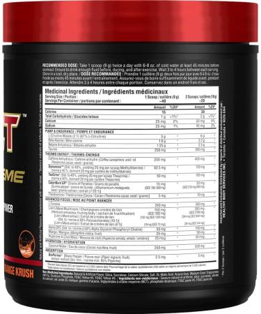 ALLMAX Nutrition - Impact Igniter Xtreme Pre Workout Powder - with Citrulline Malate Beta - Alanine Caffeine Taurine and Betaine anhydrous - Orange Krush - 360g - Buy Online on SooperMarket.com