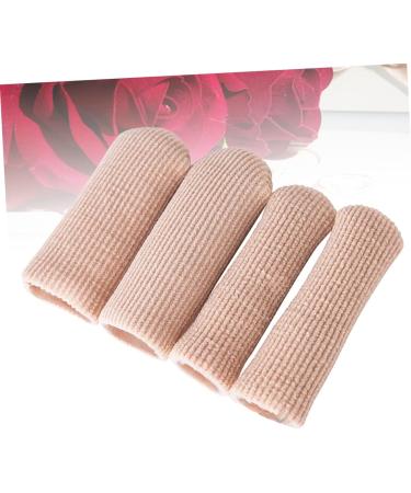Lurrose 4pcs Silicone Gel Thumb Toe Protectors - Foot Cap Gel Pad Sleeves for Toe and Thumb - Nylon Sleeve Buffer Tube - Finger Cot Toe Cover - Thumb Picture 1 - Buy Online on SooperMarket.com