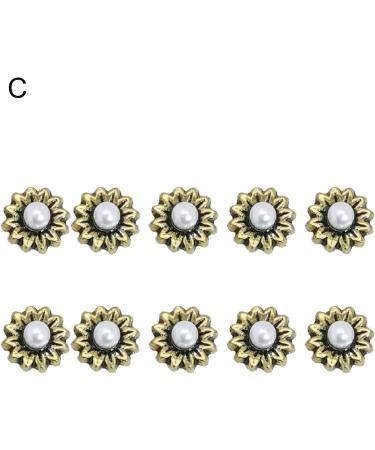 Worparsen Nail Art Decors Attractive Flower Love Heart Bear Modeling Fake Nail Decor Resistant Realistic Looking C - Buy Online on SooperMarket.com