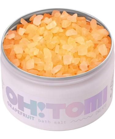 Oh! Tomi Swimming Salt 300g - Relaxing Aromatherapy Bath Crystals | Sea Salt Fussbad for Stress Relief | Grapefruit Fragrance Personal Care Gift for Women - Buy Online on SooperMarket.com