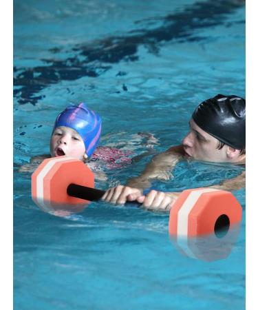 Water Foam Dumbbell | Pool Weights for Water Exercise | Foam Barbells for Pool | Pink | Fitness Tool for Men, Women, Kids - Buy Online on SooperMarket.com
