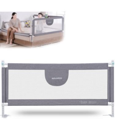 Bed Rail for Toddlers, Queen Bed Toddler Rail, Bed Guard Rail for Toddlers King Size Bed, Infants Safety Bed Guardrail, Baby Protector Rail with Breathable Fabric (77"- Pack of 1) 77 Inch