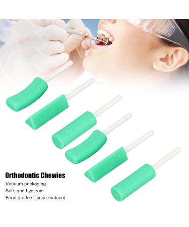 6 Pack Orthodontic Chewies - Portable Hygienic Silicone Aligner Trays for Men & Women | Green - Buy Online on SooperMarket.com