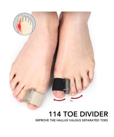 Professional Toe Separators for Bunion Relief & Overlapping Toes - 6 Pairs, Women's Size L - Buy Online on SooperMarket.com