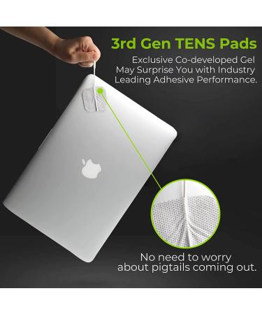 AUVON TENS Unit Replacement Pads - 12pcs, Multiple Sizes, Non-Irritating Design, Reusable & Latex Free Electrode Pads for TENS Units like TENS 7000 and HealthmateForever - Buy Online on SooperMarket.com