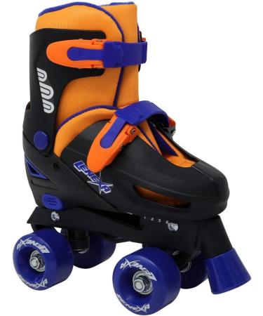 Lenexa Go GRO Adjustable Quad Roller Skate Bundle - Kids Roller Skates - Boys & Girls - Black/Orange - Size Medium (12J-2) - Buy Online on SooperMarket.com