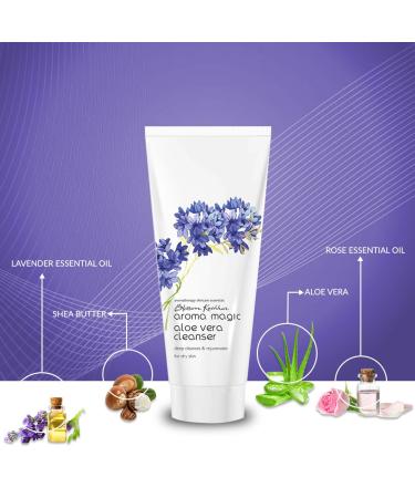 Aroma Magic Aloe Vera Facial Cleanser - Hydrating Soothing & Deeply Cleansing Soap-Free Cleanser for Dry Skin | 3.52 Oz/100g - Buy Online on SooperMarket.com