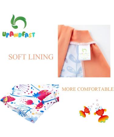 Upandfast Baby Girl One Piece Swimwear Suit with Sun Hat | Toddler Swimsuit UPF 50+ Sun Protection | Sunflower Design | 12-18 Months - Buy Online on SooperMarket.com