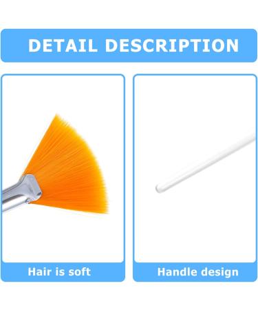 KALLORY 6pcs Beauty Mask Brush Tools Fan Highlighter Face Makeup Brushes Skin Treatment Brush Clay Care Yellow - Buy Online on SooperMarket.com