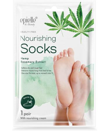 Epielle Moisturizing Socks and Gloves - 5 Pairs for Hand and Foot Care | Skincare Gifts for Her | Stocking Stuffer - Buy Online on SooperMarket.com