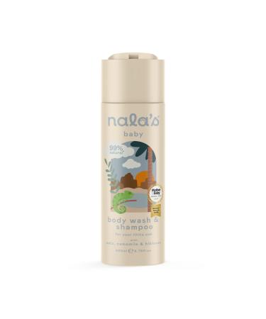 Nala's Baby Body Wash & Shampoo | Award-winning | 99% Natural | Dermatologically-tested and Paediatrician-approved | Tear-Free | Nourishing Oat and Shea Butter | Vegan | 200ml and 400ml | Nalas Baby 200 ml (Pack of 1)