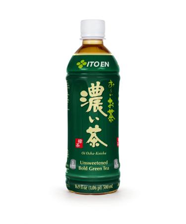 Ito En Oi Ocha Unsweetened Bold Green Tea, Unsweetened, 0 Calories, 16.9 Fluid Ounce (Pack of 12), Bold Green Tea 16.9 Ounce (Pack of 12)