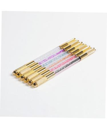Mikinona Embroidery Pencil Eyebrow Pencil Embroidery Tools Eyebrow Marker Pen Beauty Pen Double Head Suite 13.5x0.8cm Black - Buy Online on SooperMarket.com