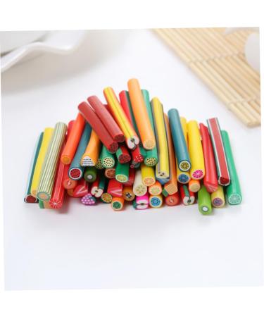 Pack Of 50 Cute Nail Art Canes Sticks Manicure Canes 3D Fruit Pattern Slices Perfect For Cellphone Decoration Nail Art Decoration(Fruit) - Buy Online on SooperMarket.com