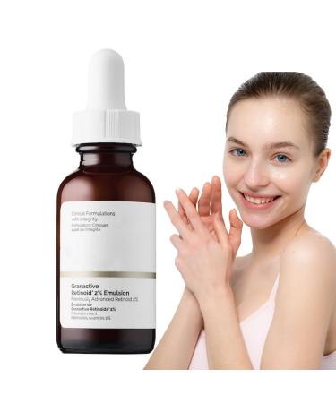 Face Moisturiser Retinoid 2% Emulsion Retinol Serum High Strength for Face Retinol Face Serum Anti Wrinkle Serum Fade Fine Lines Acne Reduced Skin Repair Serum for Women & Men 30ml 1PC Retinoid 2% Emulsion