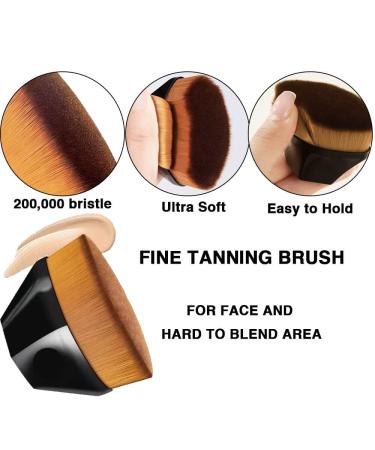 4-Pack Self Tanning Mitt Set with Face Tanning Brush and Back Applicator - Self Tanner Lotion and Exfoliating Glove Included - Buy Online on SooperMarket.com